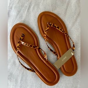 J.Crew Sorrento thong sandals in tortoise NWT size 8.5